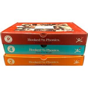 3 Hooked On Phonics Learn To Read Cassette Homeschool  level 2,4 & Parent's